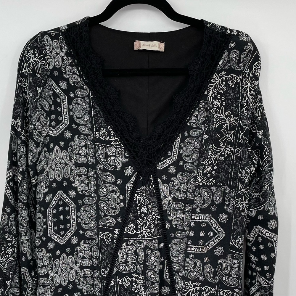 Altar'd State Black & white Patchwork Print Dress - Picture 3 of 12